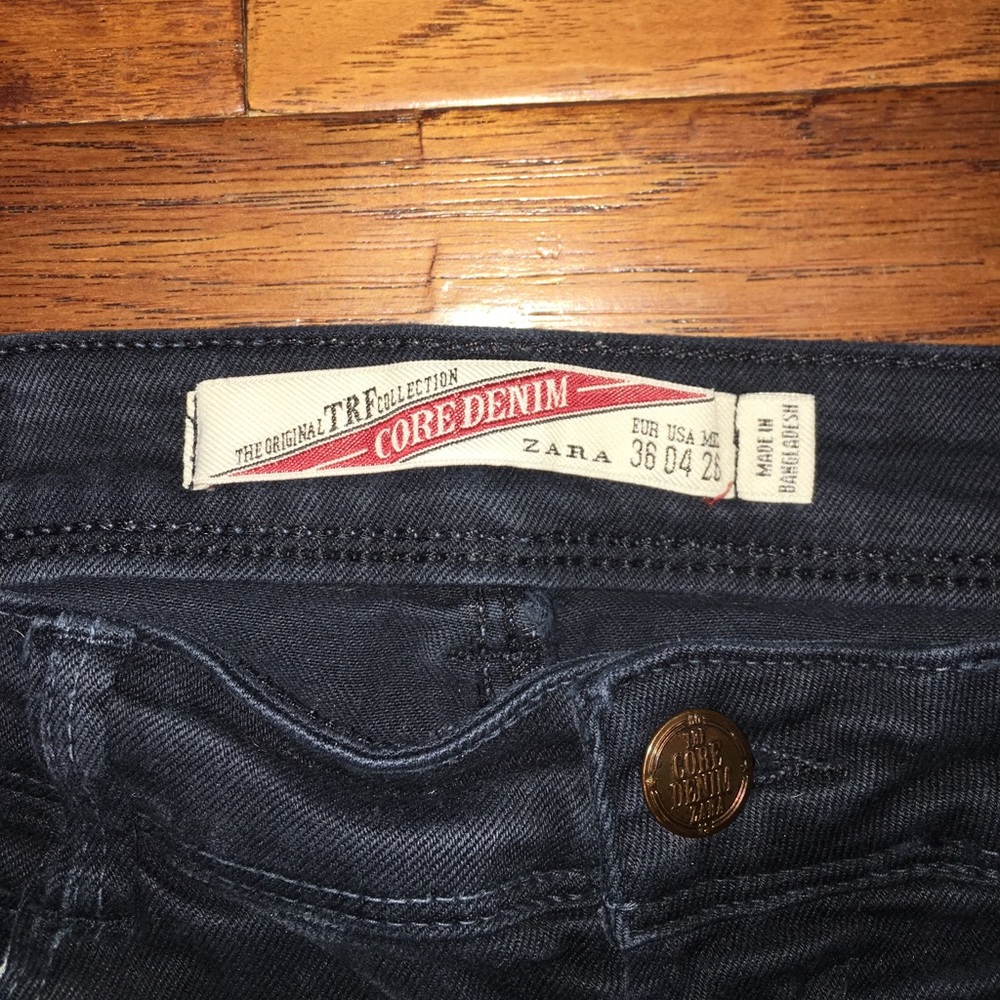 black denim jeans from zara